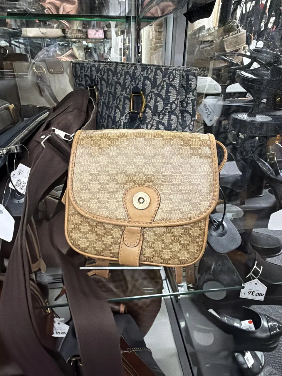 CELINE MACADAM SHOULDER BAG
