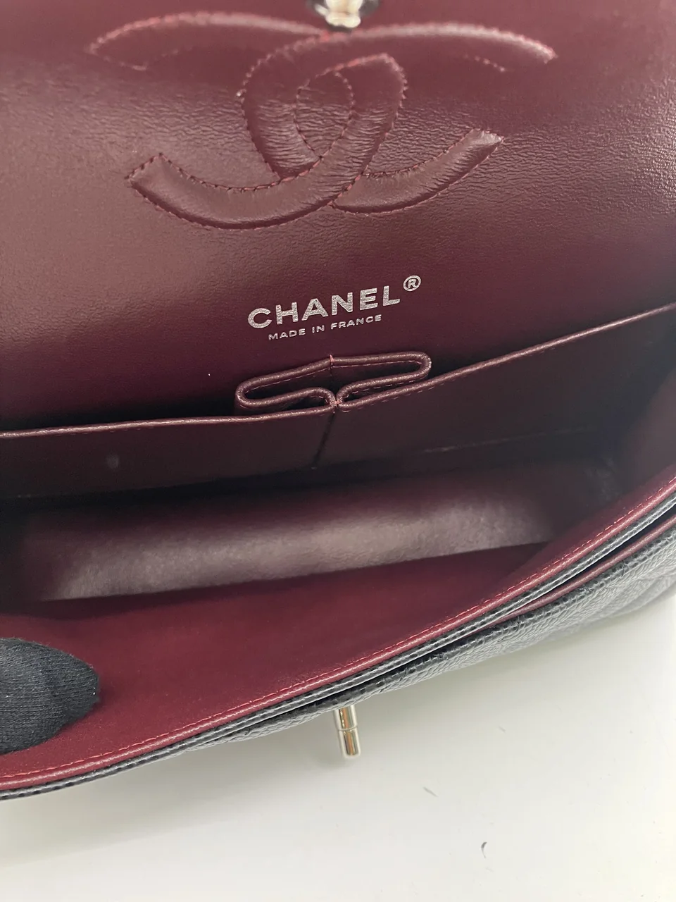 CHANEL CAVIAR DOUBLE FLAP MATELASSE 25 view 17