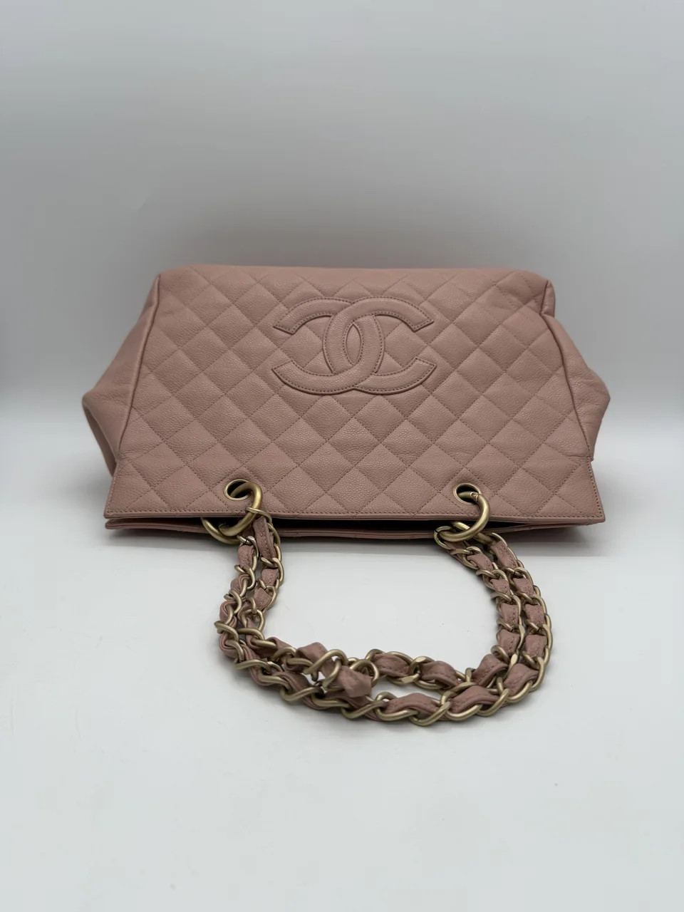 CHANEL CAVIAR COCO MARK CHAIN SHOULDER TOTE (6 SERIAL CODE) view 8