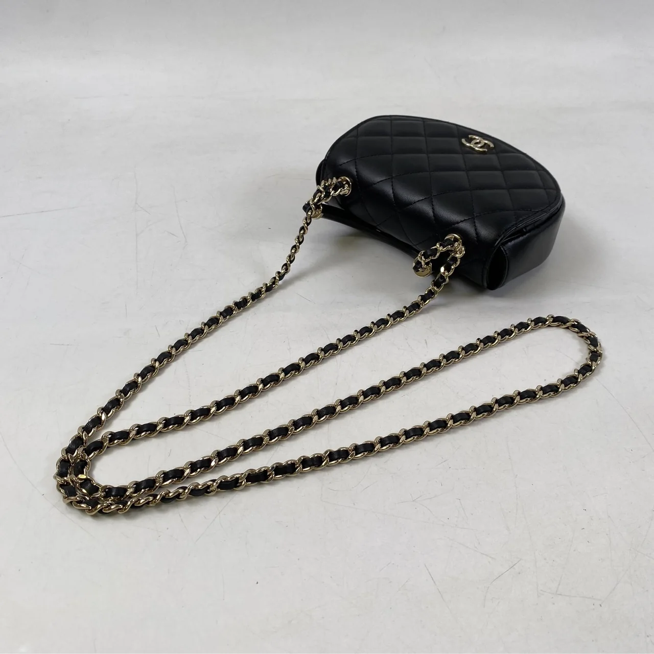 CHANEL LAMB SKIN MATELASSE TWO-WAY SHOULDER BAG view 8