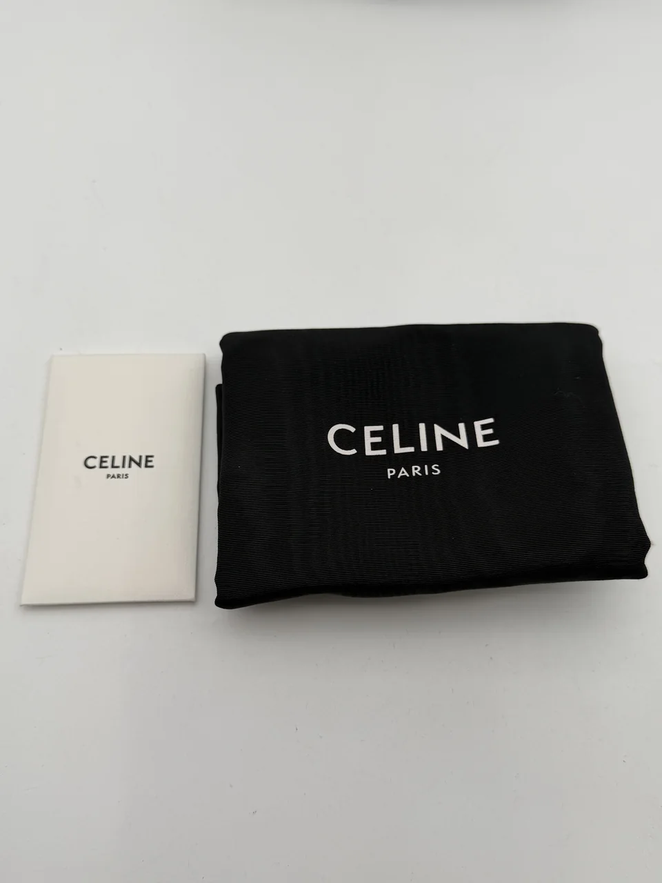 CELINE CHAIN SHOULDER BAG (LIGHT GRAY) view 3