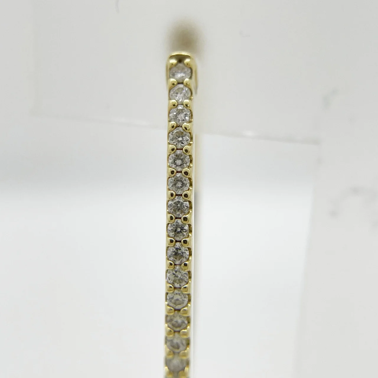 K18 DIAMOND EARRINGS FD0.25CT*2 4.9G view 3