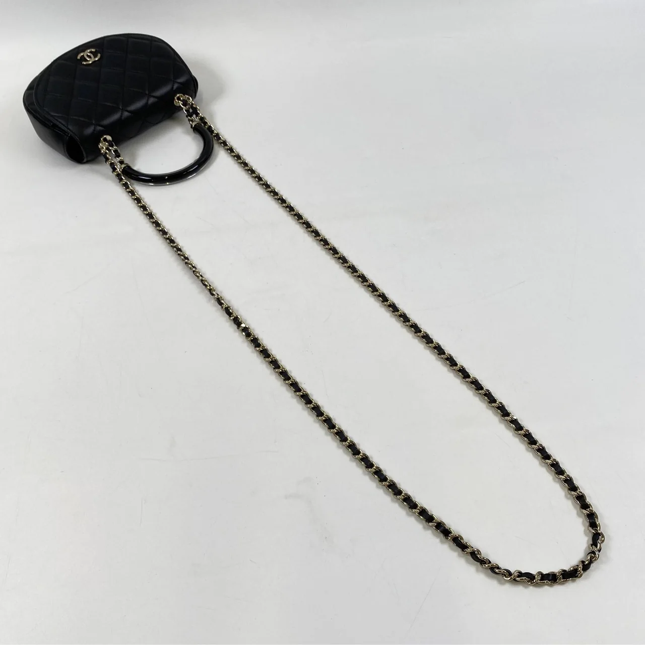 CHANEL LAMB SKIN MATELASSE CHAIN SHOULDER BAG view 9