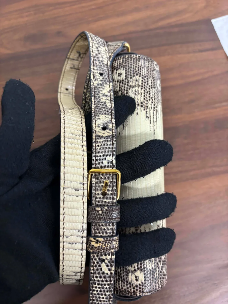 CELINE LIZARD TEEN TRIOMPHE SHOULDER BAG view 4