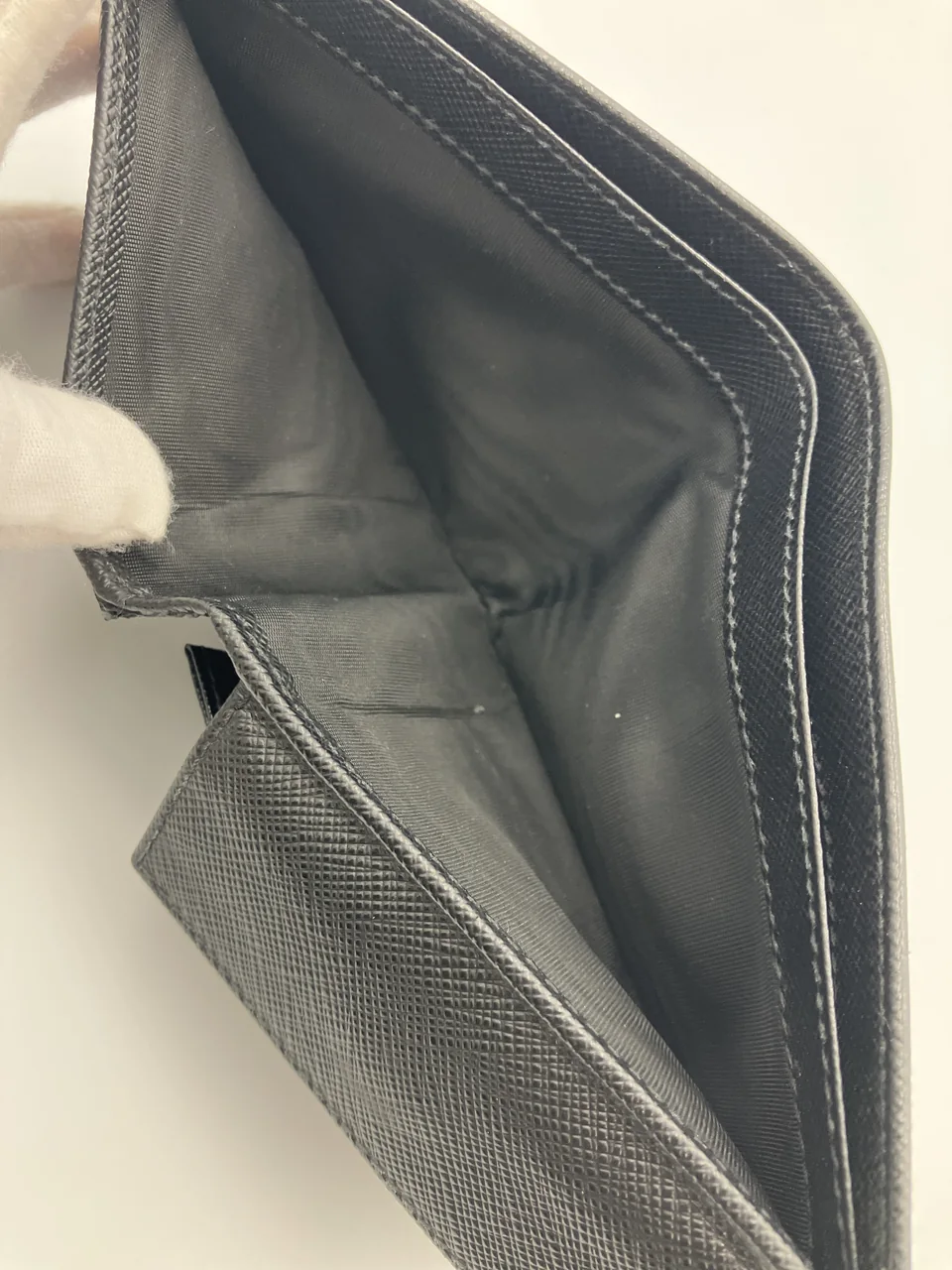 PRADA SAFFIANO BIFOLD WALLET (BLACK) view 11