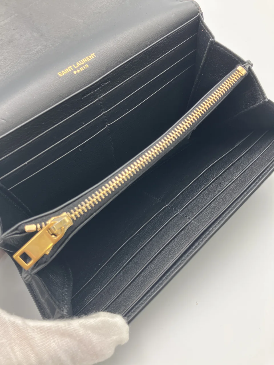 SAINT LAURENT LONG WALLET (BLACK) view 12