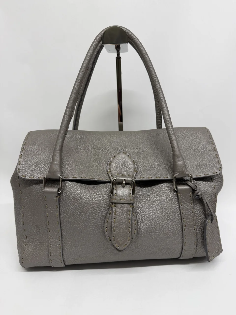 FENDI SELLERIA HANDBAG (GRAY)