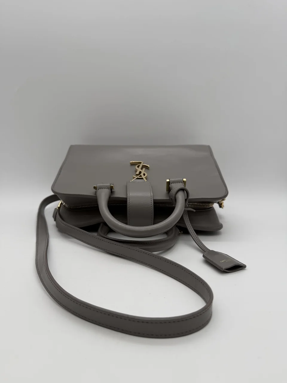 SAINT LAURENT BABY CABAS MONOGRAMMER (GRAY) view 3