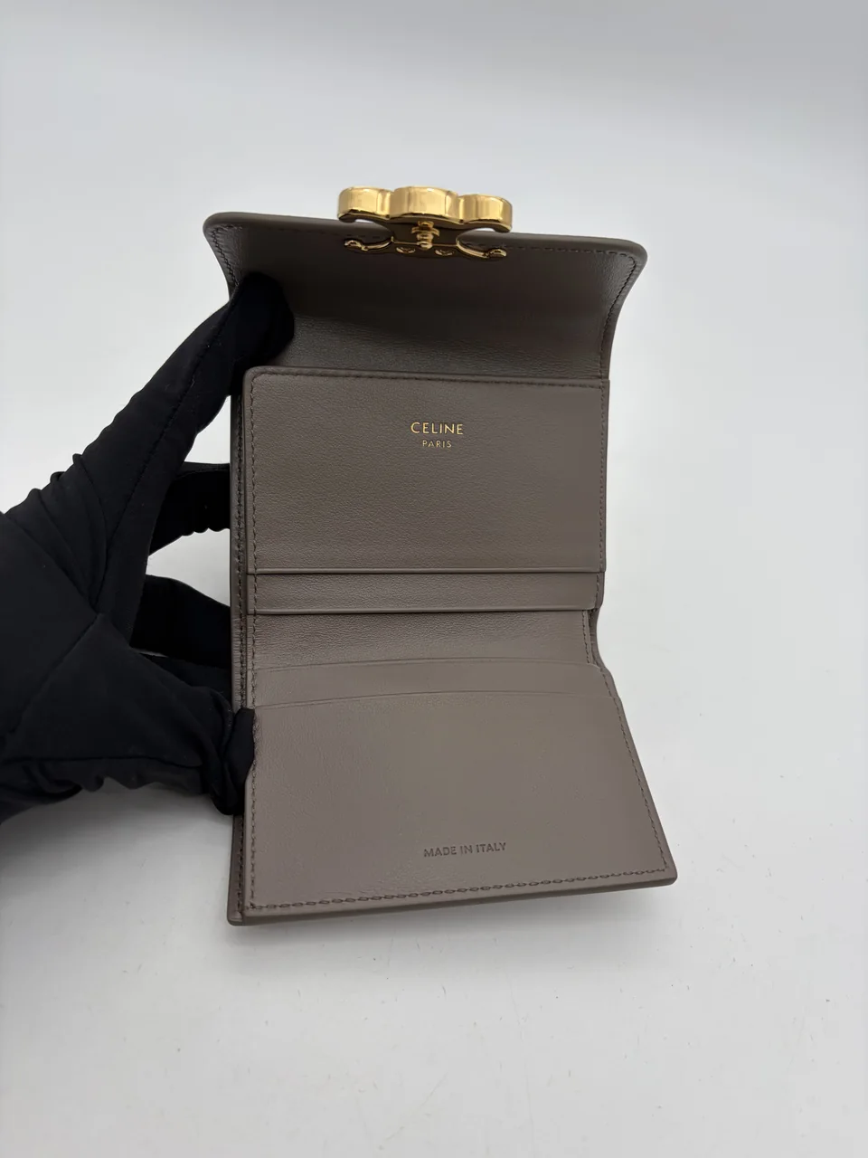 CELINE TRIOMPHE WALLET (GRAY) view 6