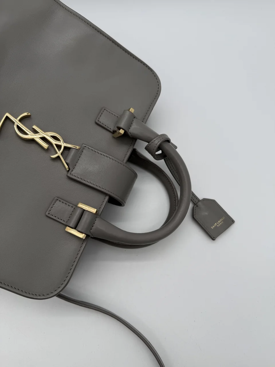 SAINT LAURENT BABY CABAS MONOGRAMMER (GRAY) view 5