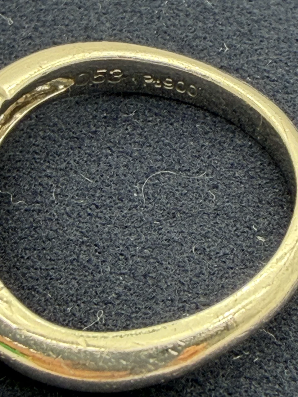 PT900 DIAMOND RING FD0.53CT 0.27CT 6.5G view 5