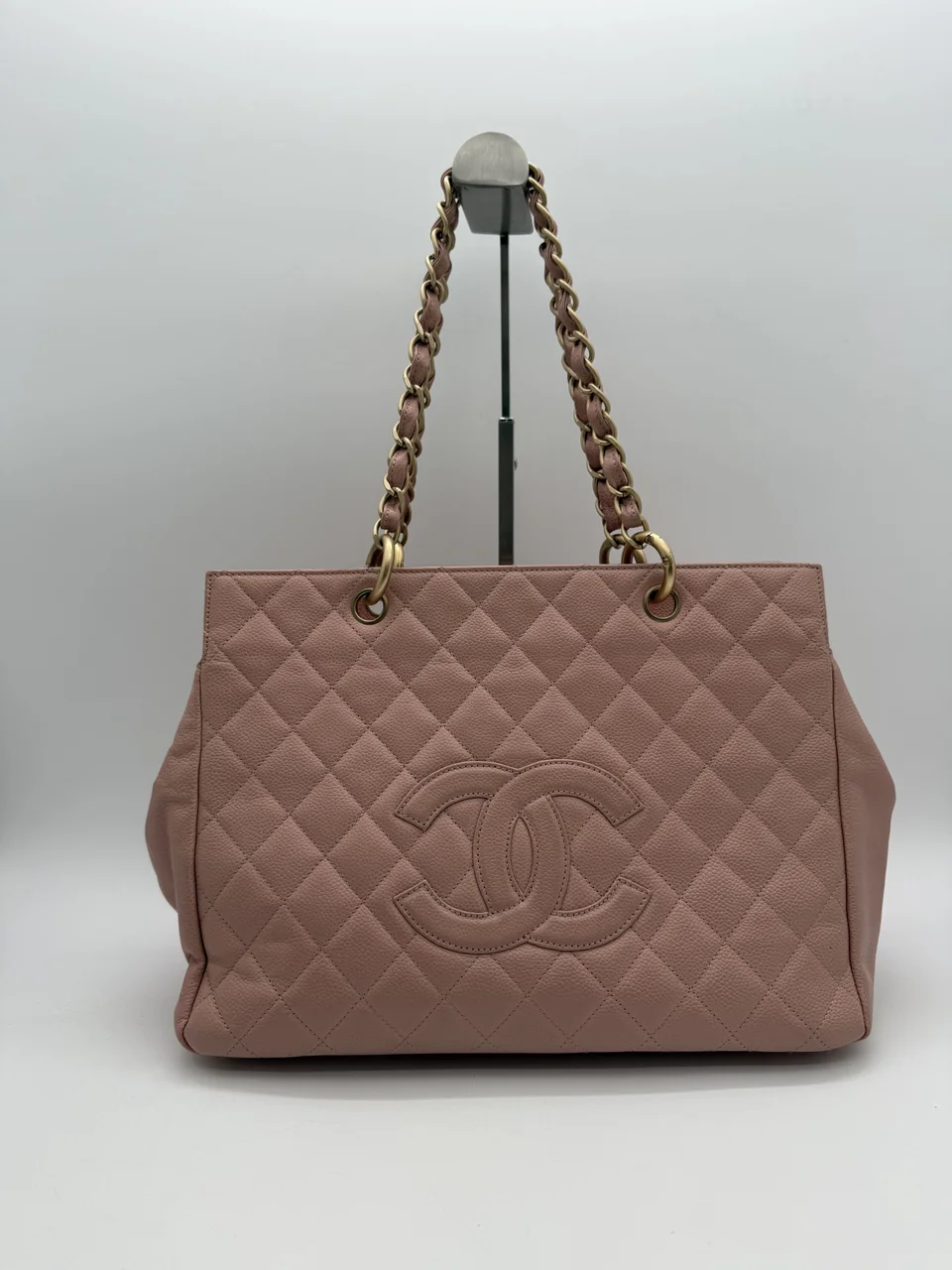 CHANEL CAVIAR COCO MARK CHAIN SHOULDER TOTE (6 SERIAL CODE) hover