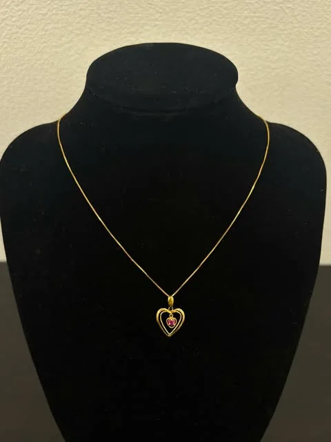 K18 RUBY NECKLACE 1.98G view 2