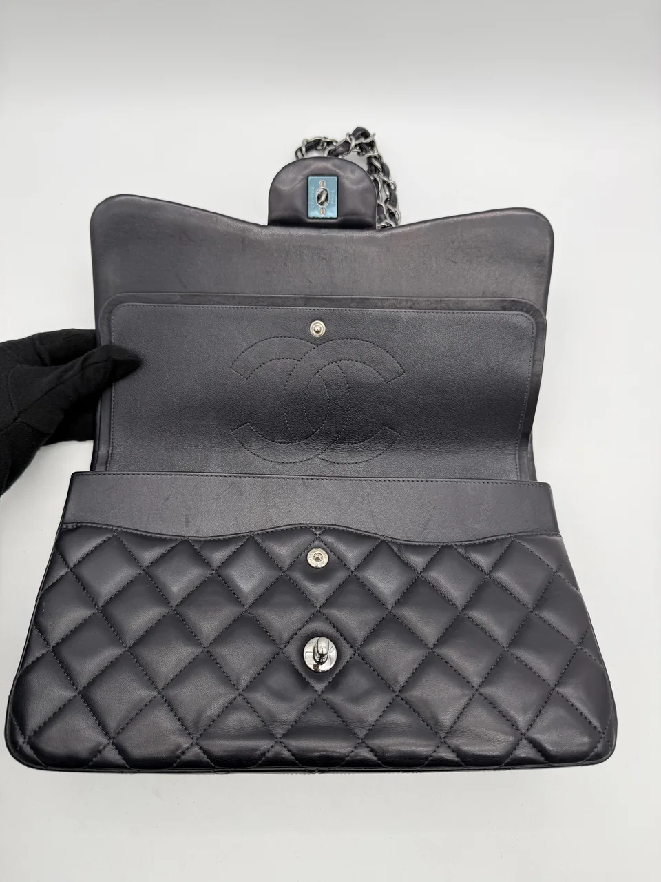 CHANEL LAMB SKIN DECA MATELASSE view 3