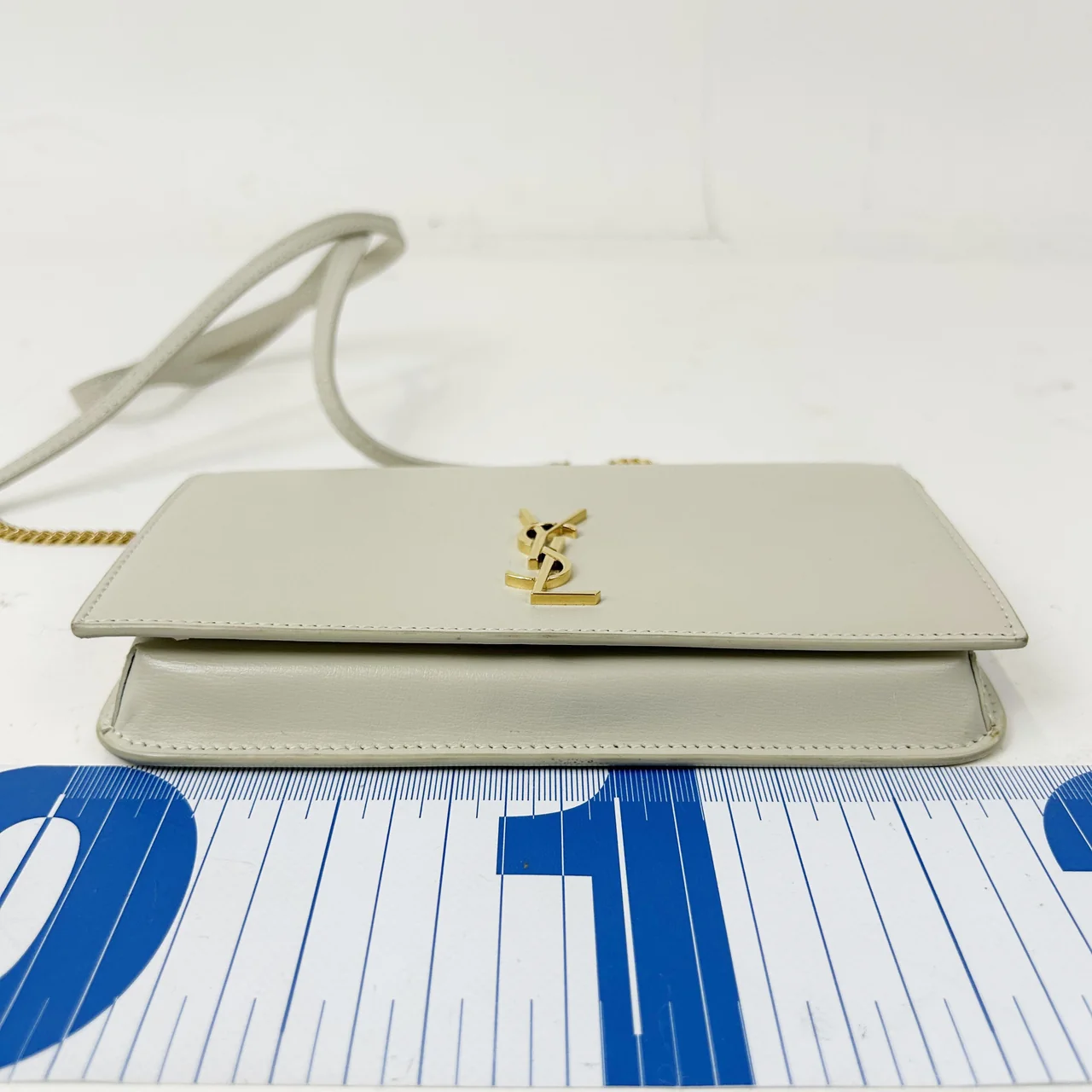 SAINT LAURENT PHONE HOLDER (IVORY) view 3