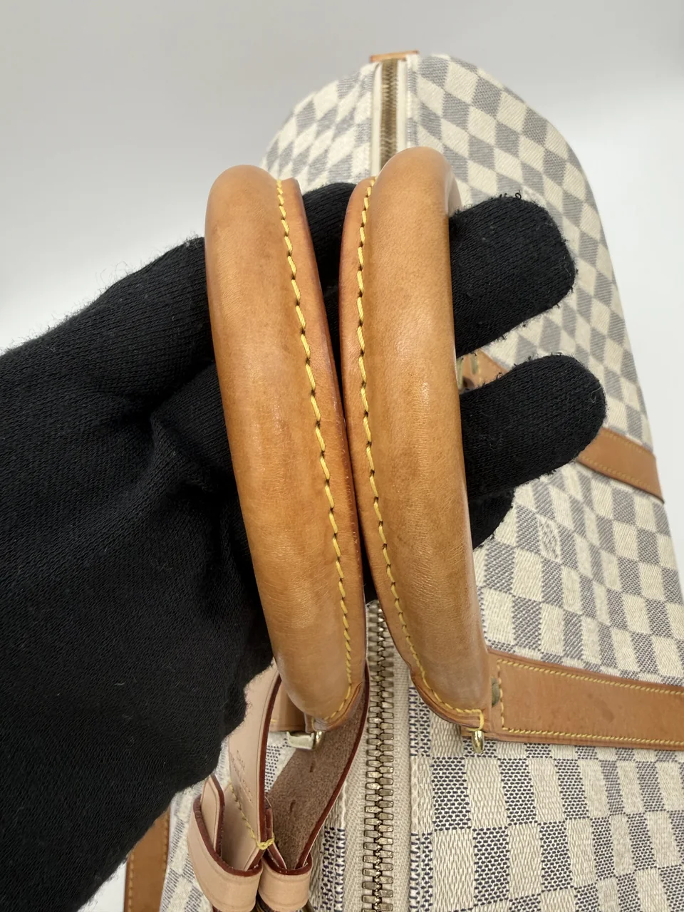 LV DAMIER AZURE KEEPALL BANDOULIERE 45 view 10