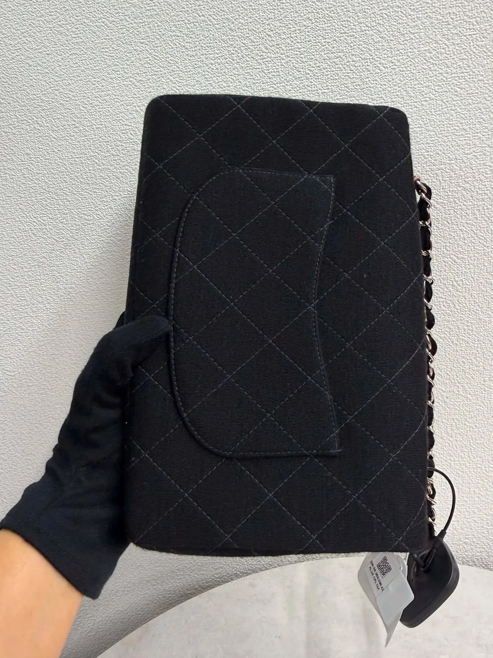 CHANEL COTTON SINGLE FLAP MATELASSE 25 (5 SERIAL CODE) view 4
