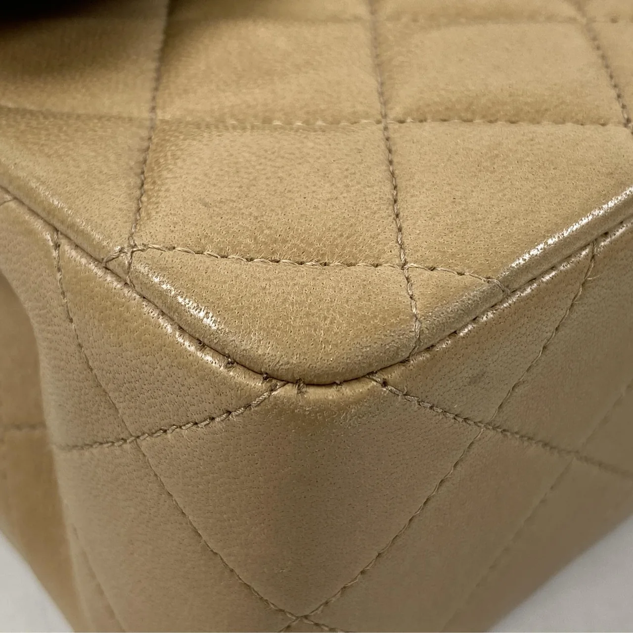 CHANEL LAMB SKIN DOUBLE FLAP view 11