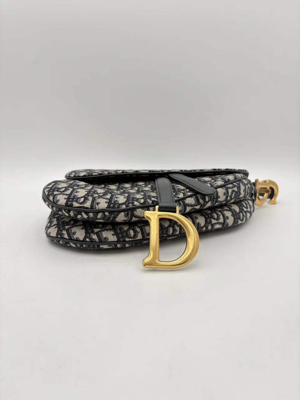 DIOR OBLIQUE SADDLE BAG (NAVY) view 9