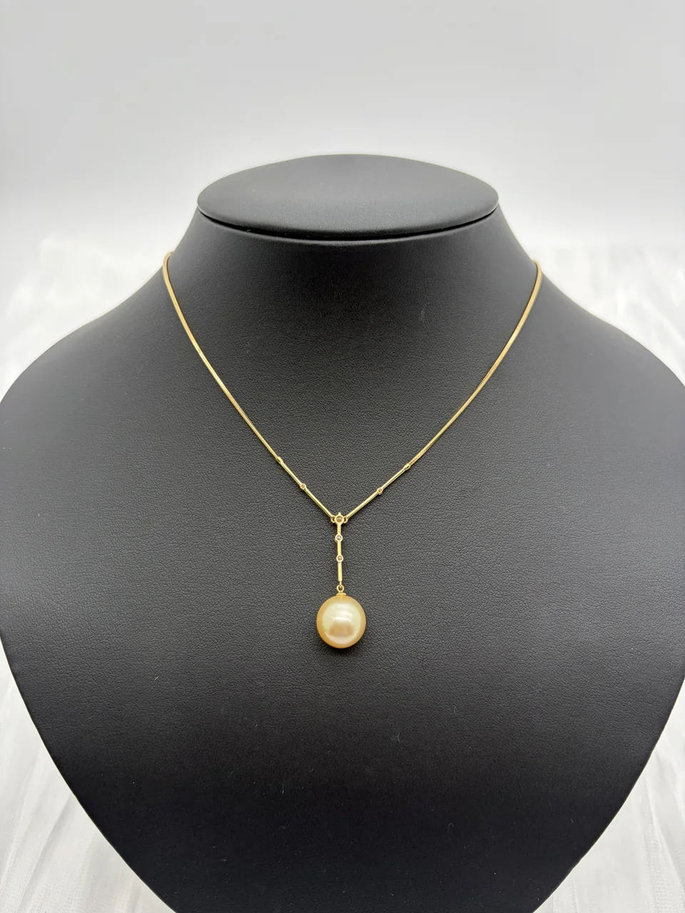 K18 PEARL NECKLACE 11.6MM FD0.13CT 6.8G hover