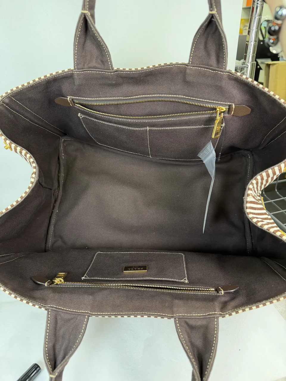 PRADA CANAPA TOTE BAG view 6
