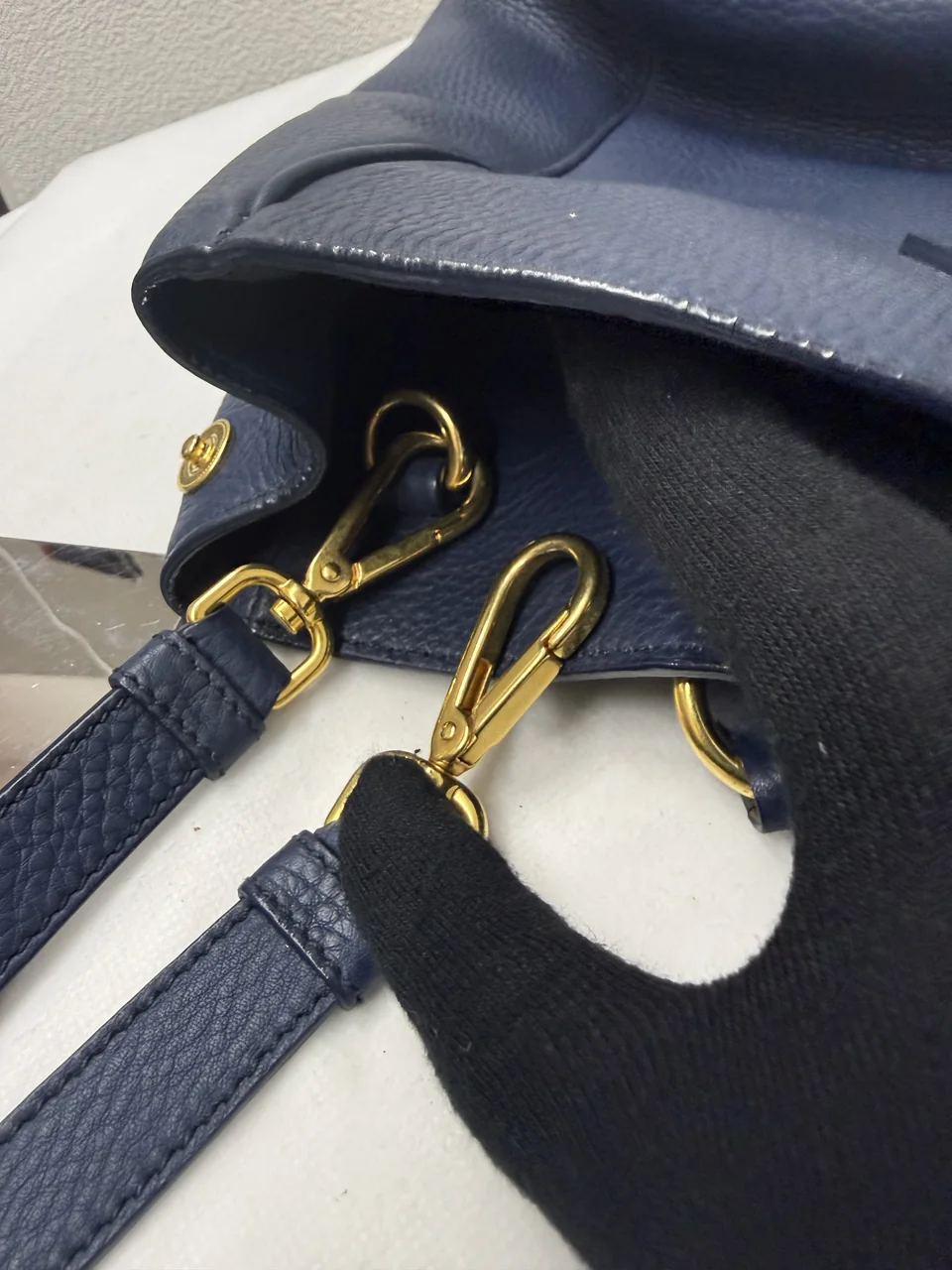 PRADA TOTE BAG (NAVY) view 11