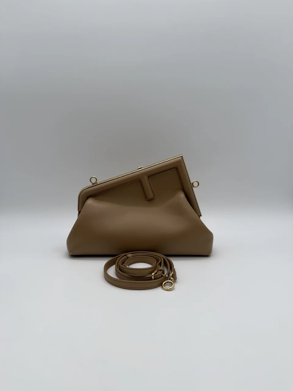 FENDI FIRST SHOULDER BAG (BEIGE)