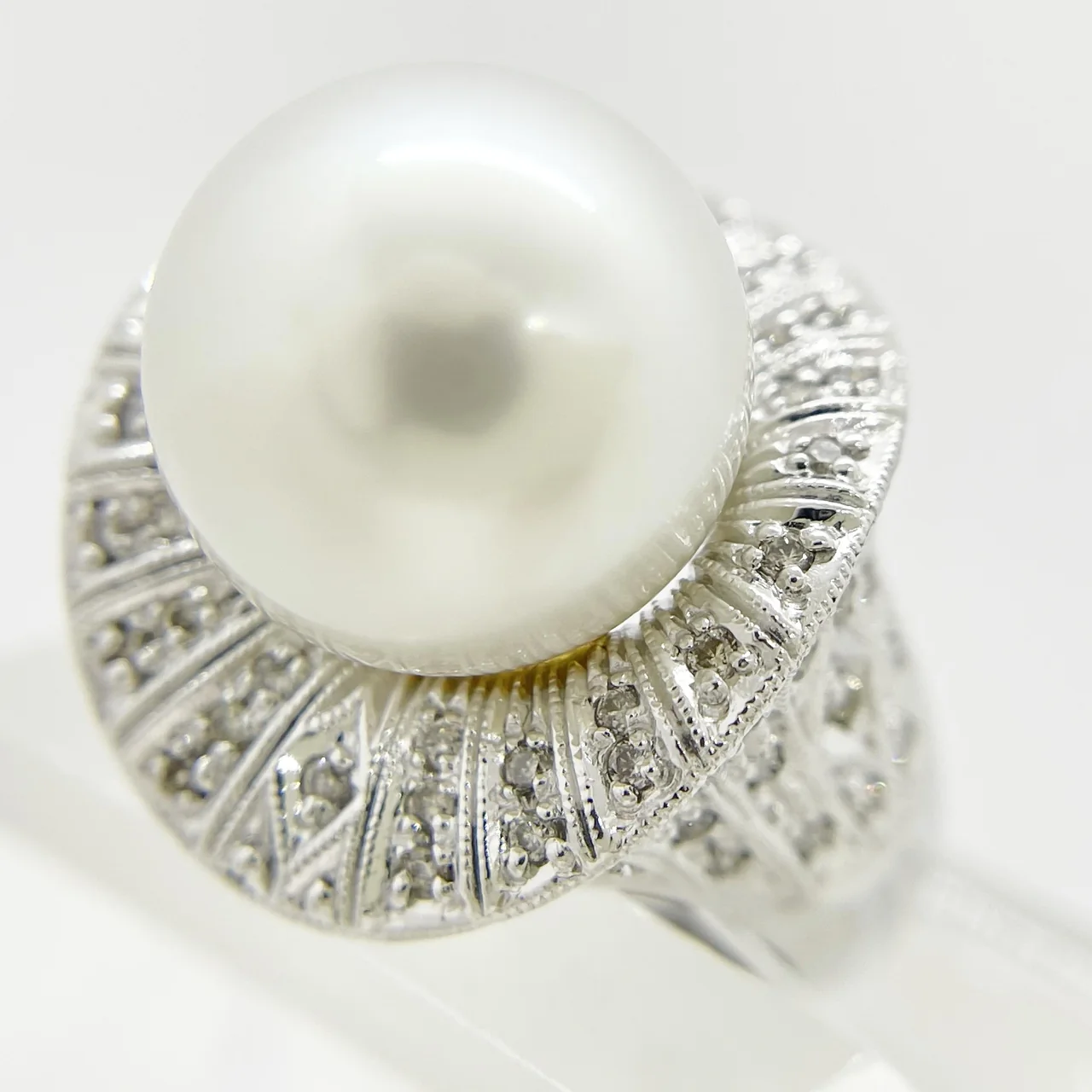 K18 PEARL RING 13.0MM 12.7G view 3