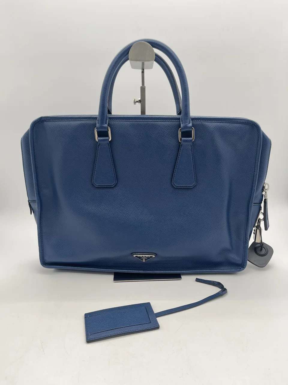 PRADA SAFFIANO HANDBAG (BLUE)