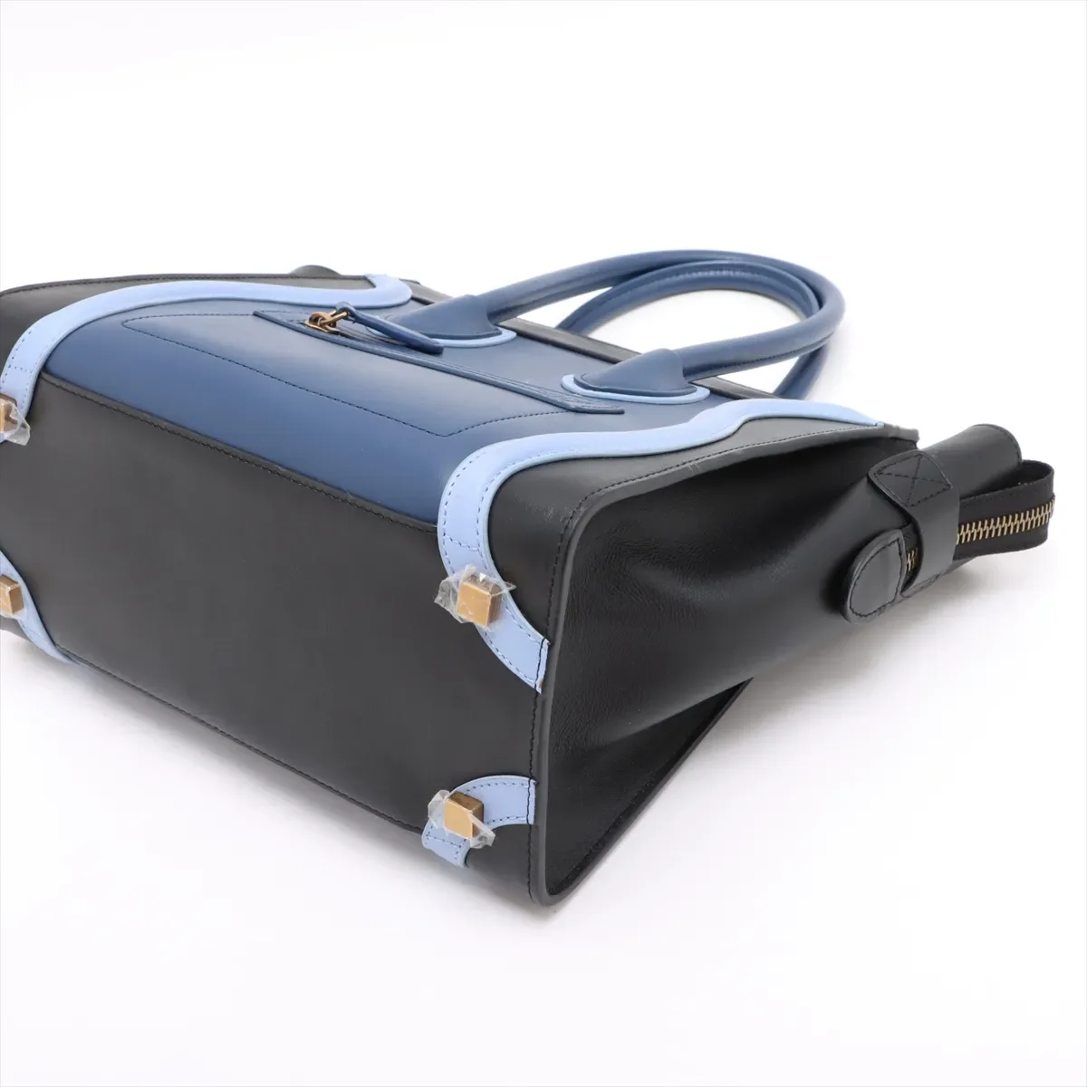 CELINE LUGGAGE MINI SHOPPER (BLACK/BLUE) view 3