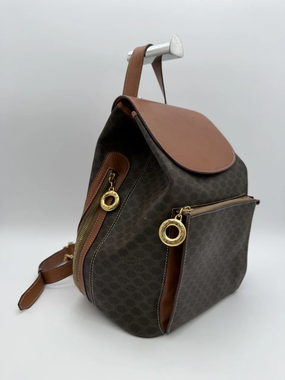 CELINE MACADAM BACKPACK (BROWN) view 13