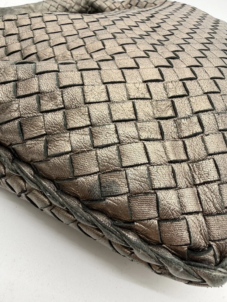 BOTTEGA VENETA INTRECCIATO HOBO (GOLD) view 11