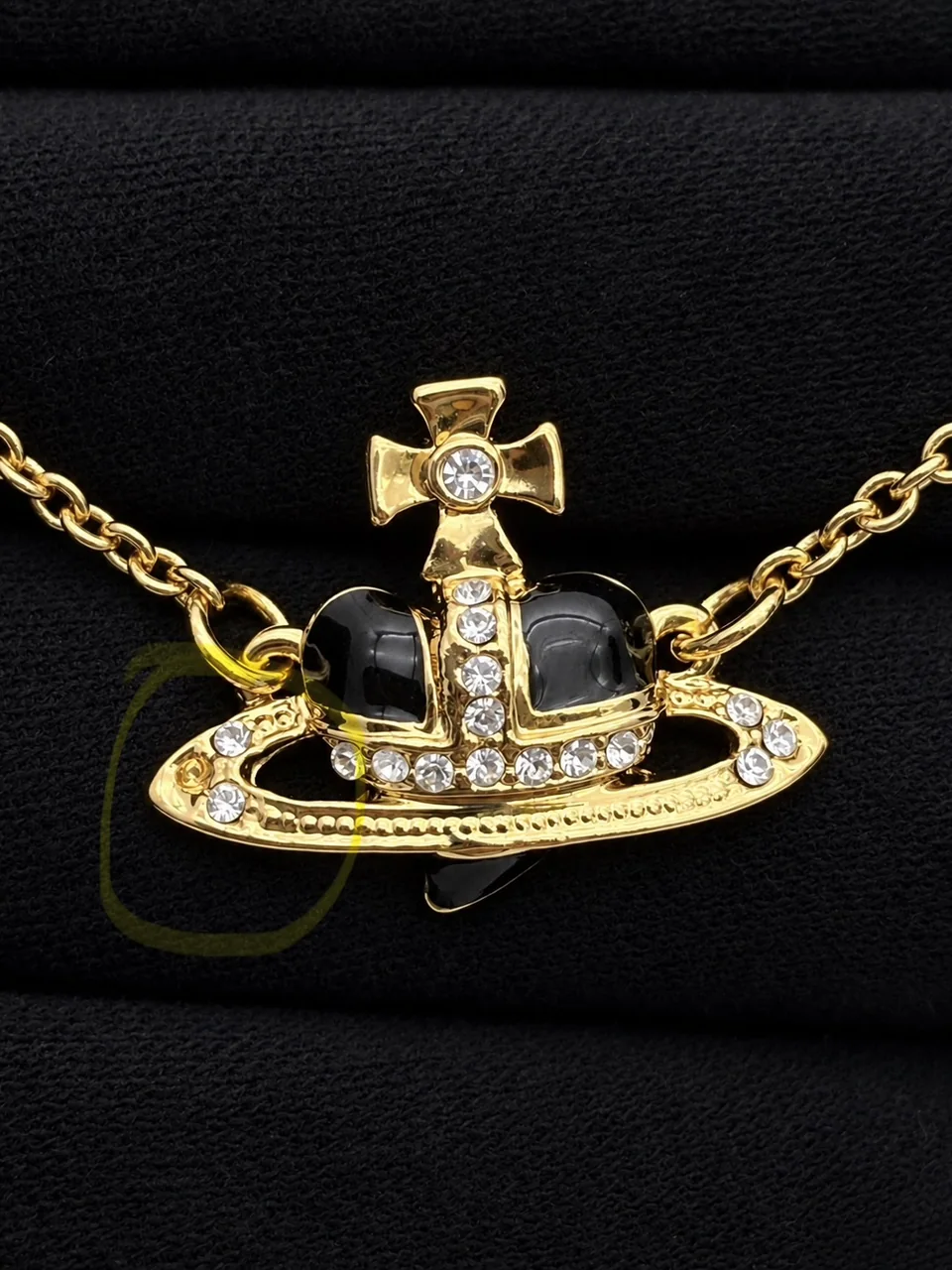 VIVIENNE WESTWOOD DIAMANTE HEART BRACELET