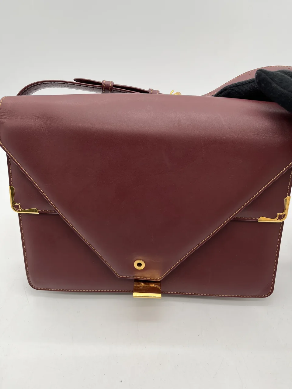 CARTIER SHOULDER BAG (BORDEAUX) view 8