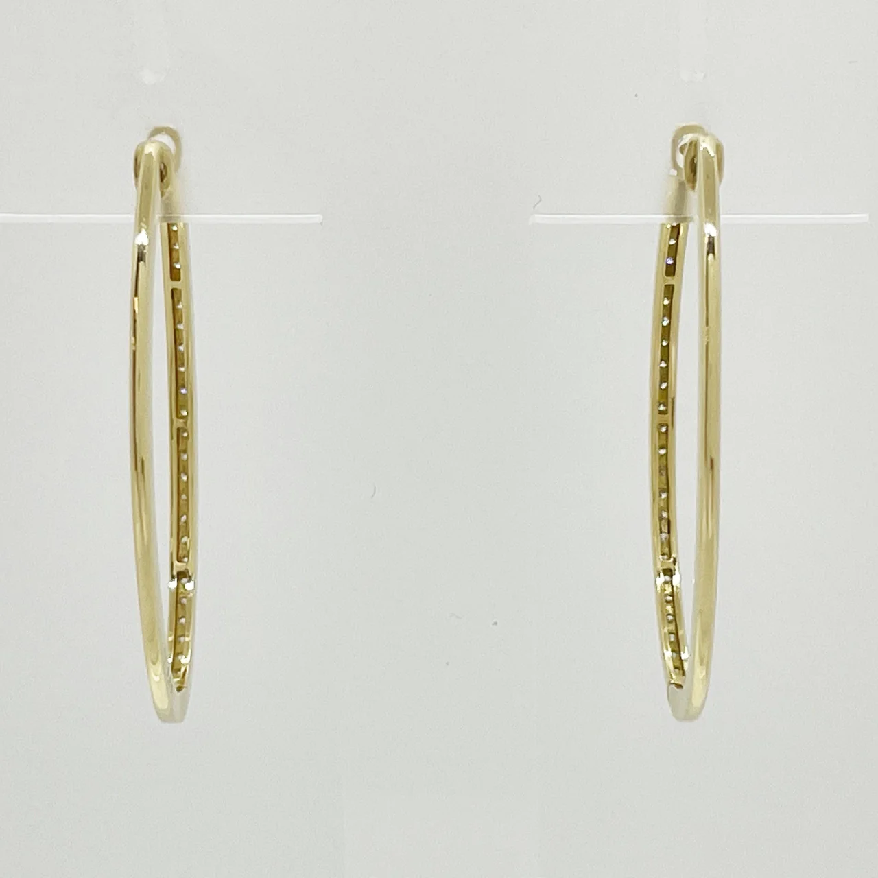 K18 DIAMOND EARRINGS FD0.25CT*2 4.9G view 5