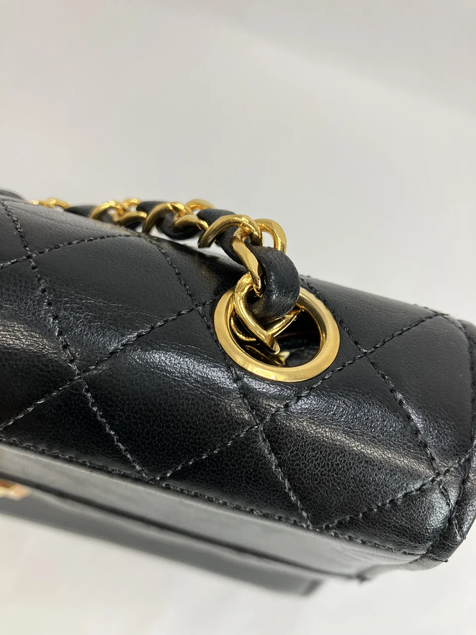 CHANEL LAMB SKIN CHAIN SHOULDER BAG (1 SERIAL CODE) view 14