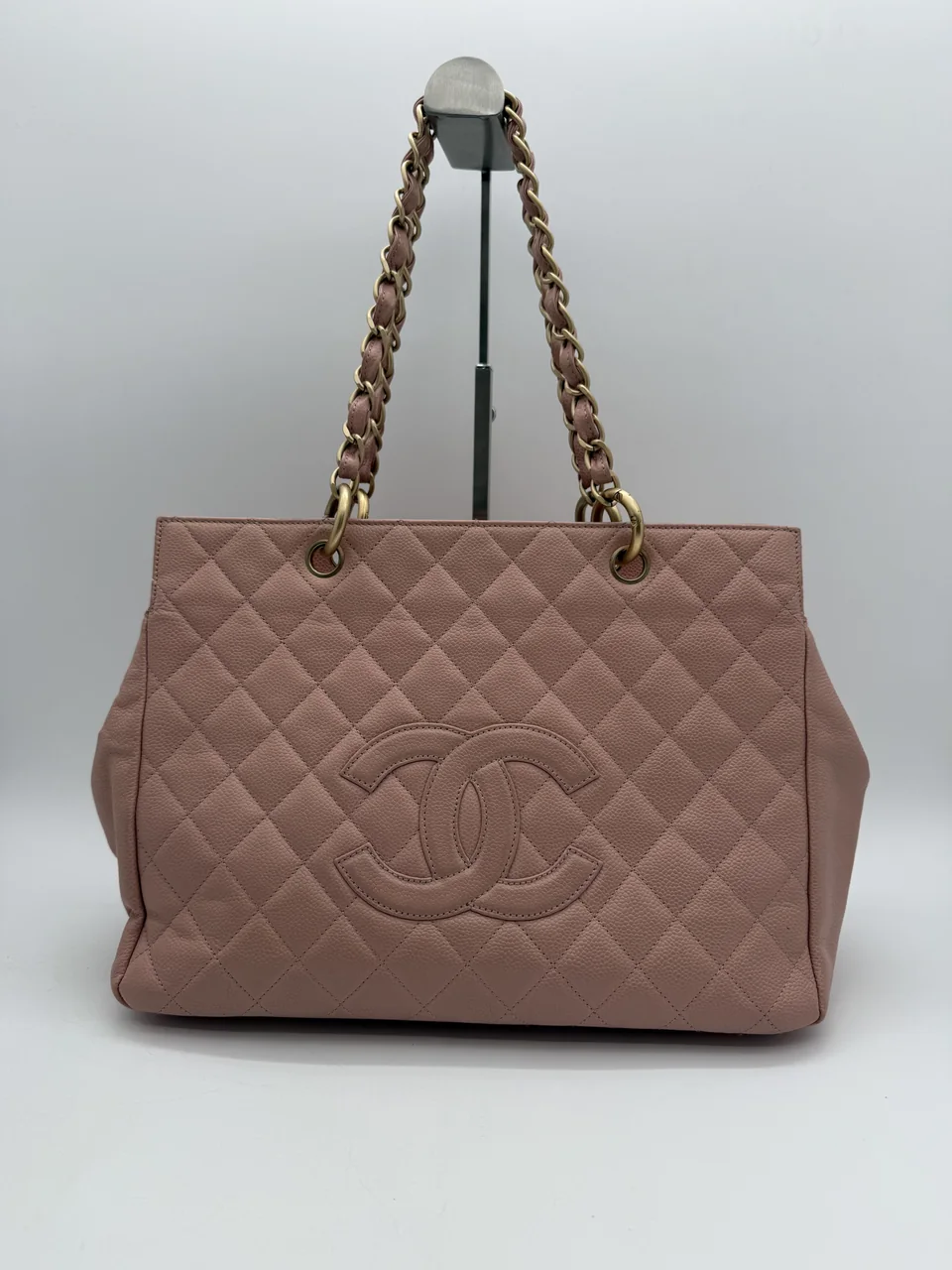 CHANEL CAVIAR COCO MARK CHAIN SHOULDER TOTE (6 SERIAL CODE) view 3