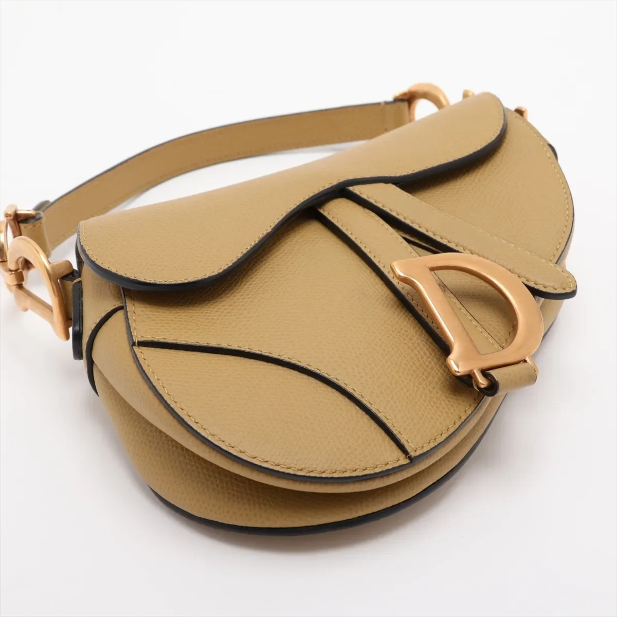 DIOR SADDLE HANDBAG (BEIGE) view 4