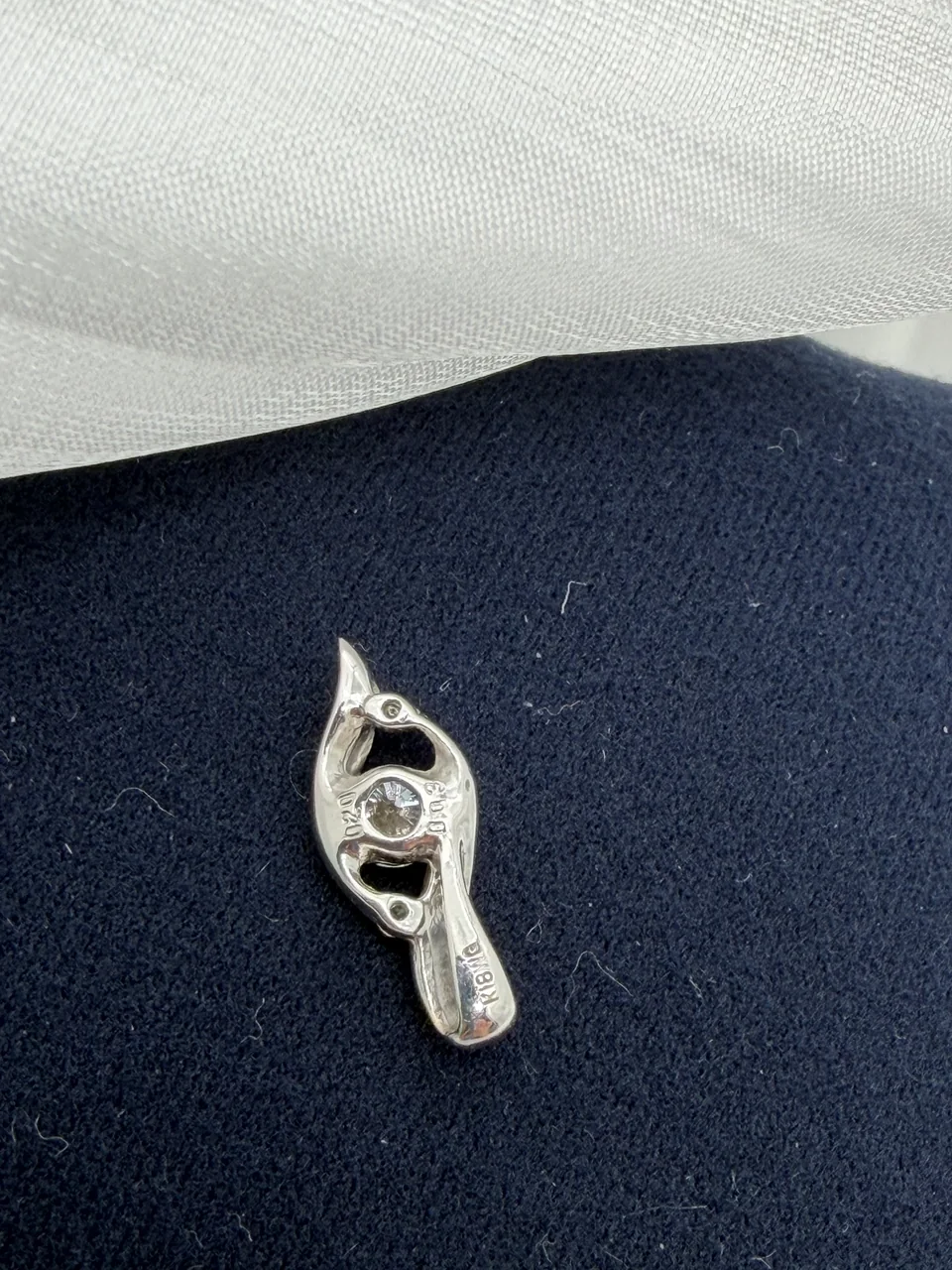 K18WG DIAMOND PENDANT D0.20CT FD0.03CT 0.8G hover