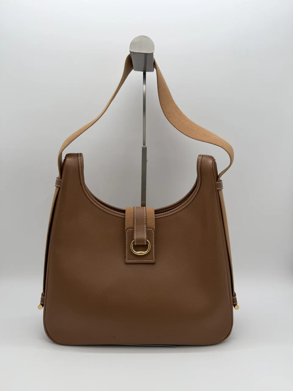 HERMES SACO (COURCHEVEL, GOLD, □B STAMP)