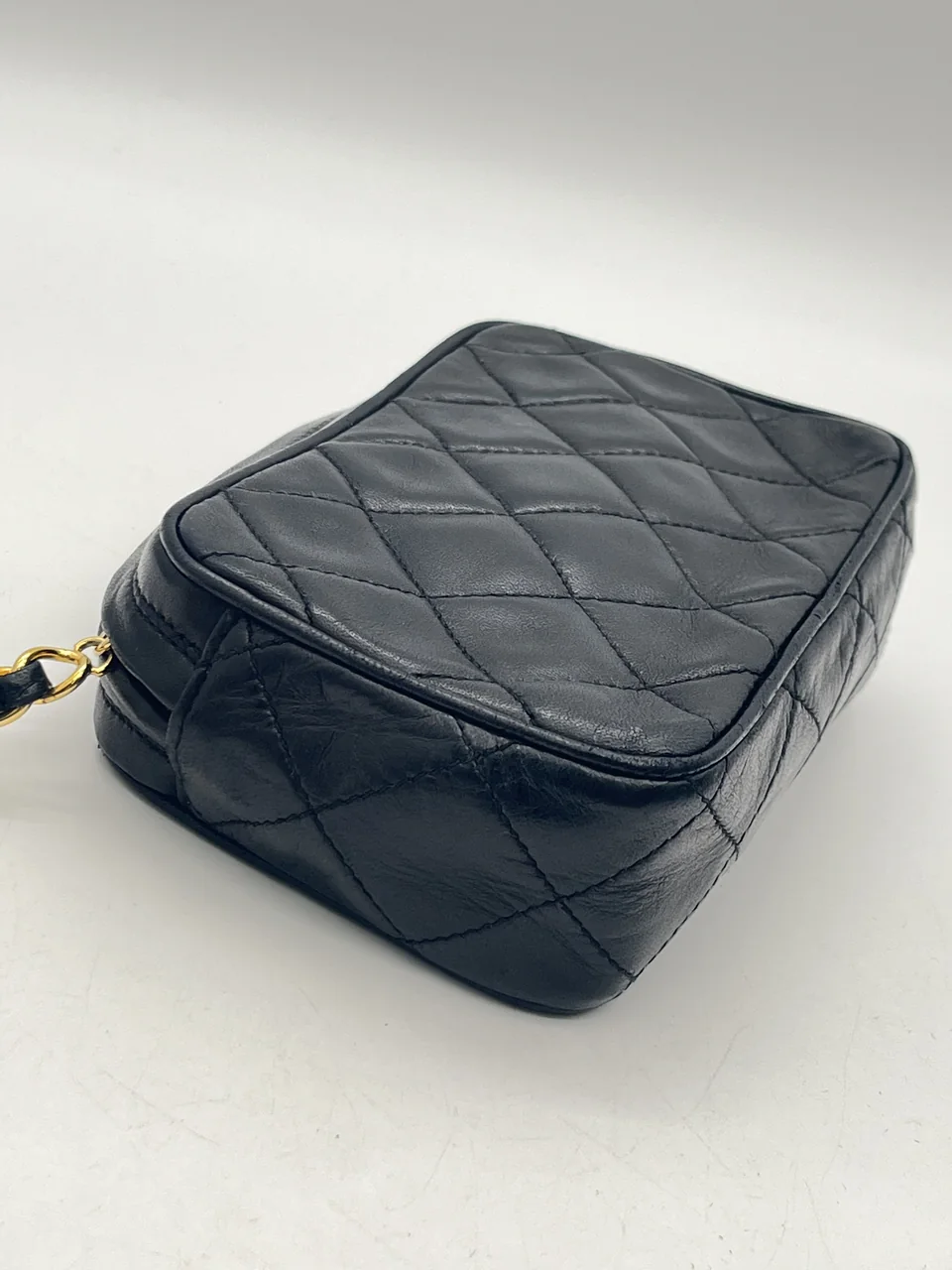 CHANEL LAMB SKIN FRINGE POUCH view 4