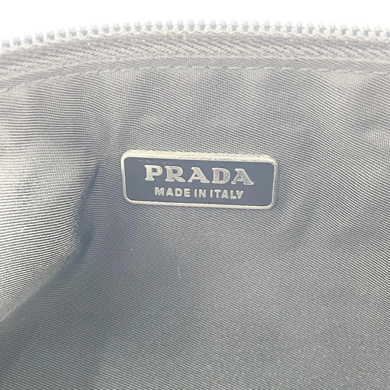 PRADA NYLON ACCESSORY POUCH (BLACK) view 2