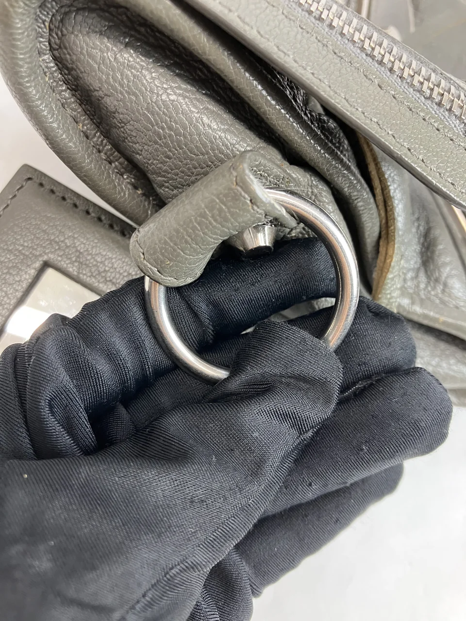 BALENCIAGA NEO CITY TWO-WAY MINI BAG (GRAY) view 15