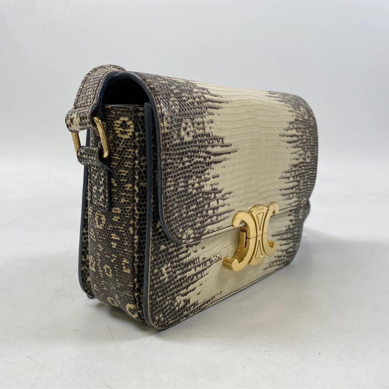 CELINE LIZARD TEEN TRIOMPHE SHOULDER BAG view 23