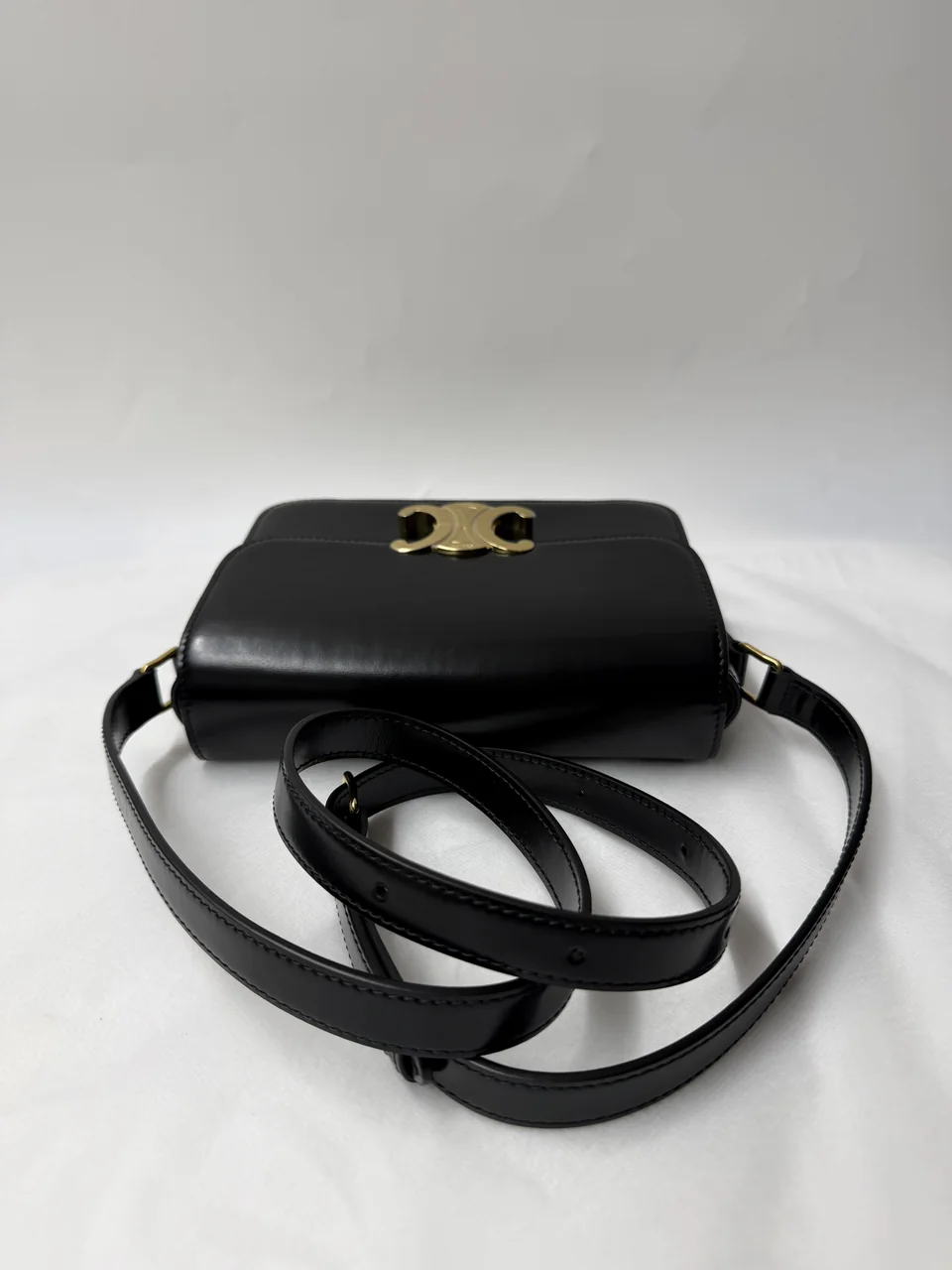 CELINE TRIO,PHE TEEN SHOULDER BAG (BLACK) view 8