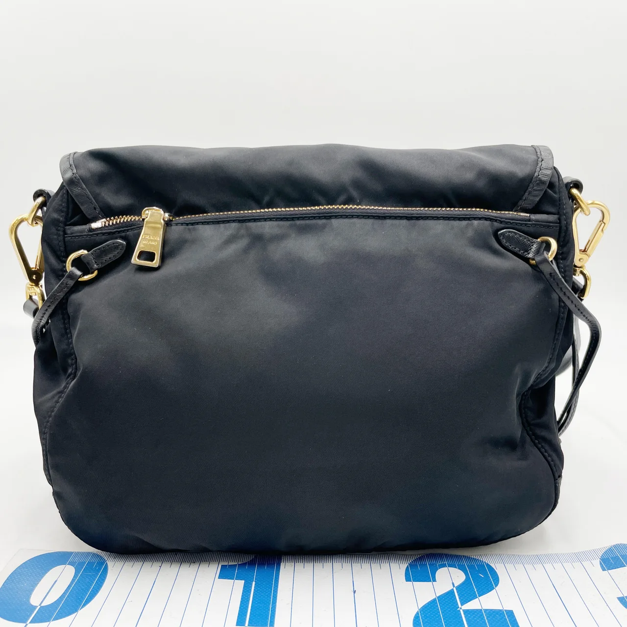 PRADA NYLON SHOULDER BAG (BLACK) view 2