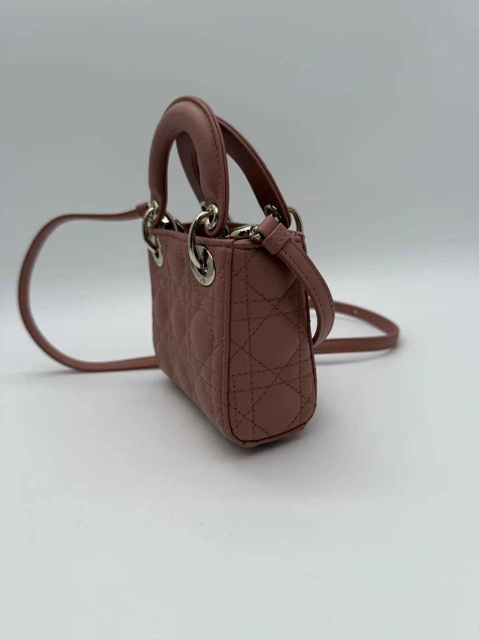DIOR LADY DIOR MICRO (DUSTY CORAL PINK) view 5