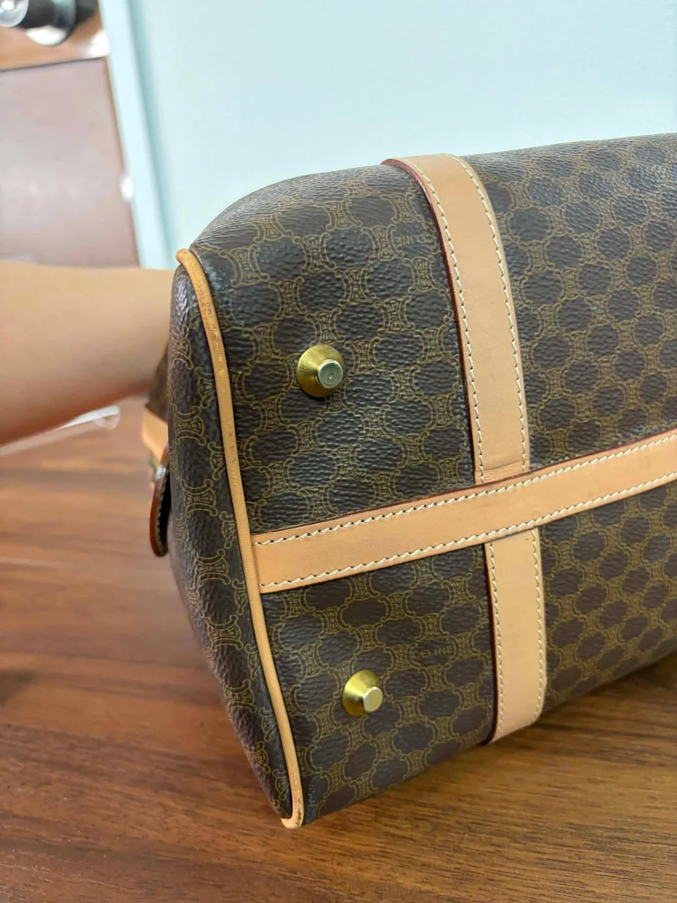 CELINE MACADAM BOSTON BAG view 3