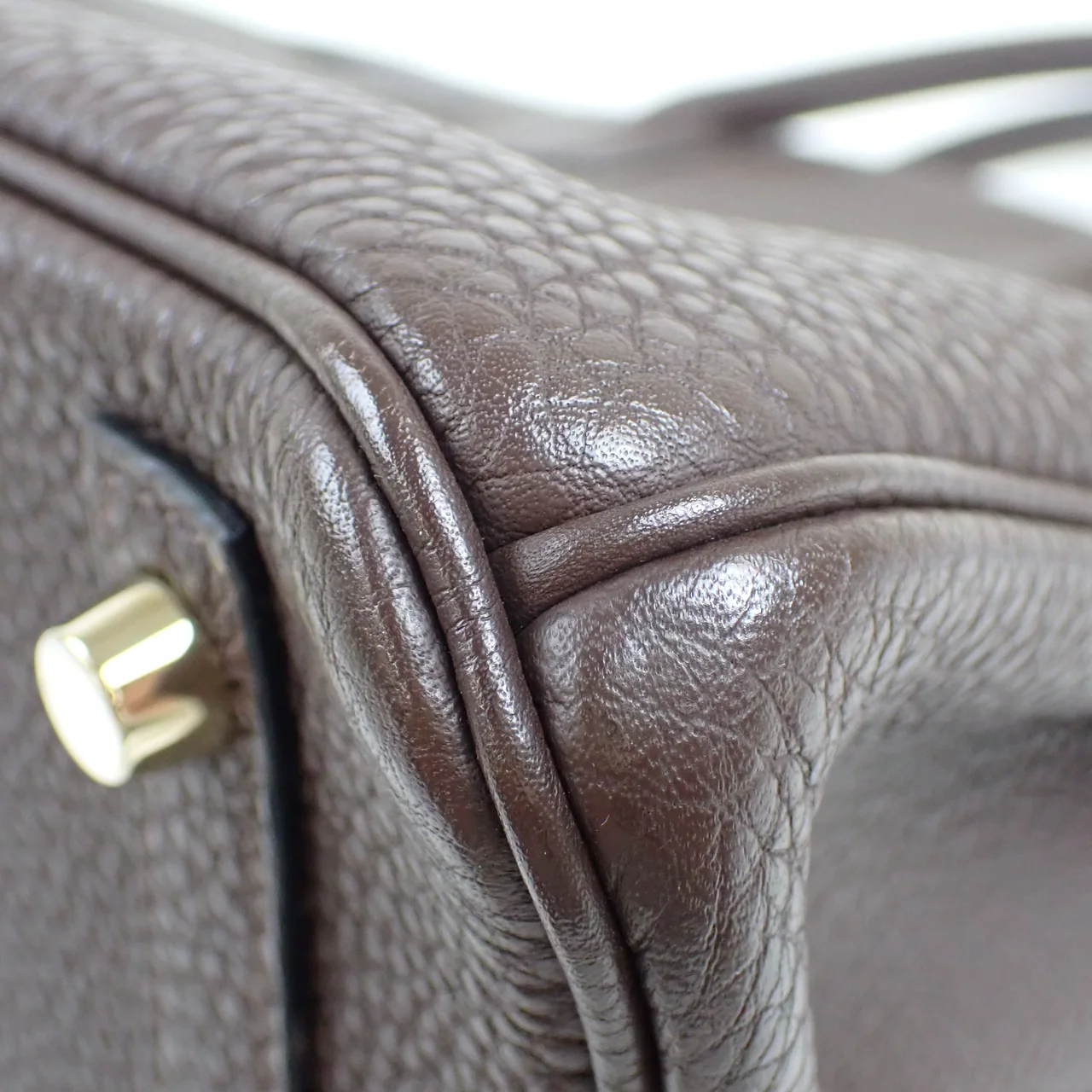 HERMES BIRKIN 30 (TOGO, DARK BROWN, □N STAMP) view 5