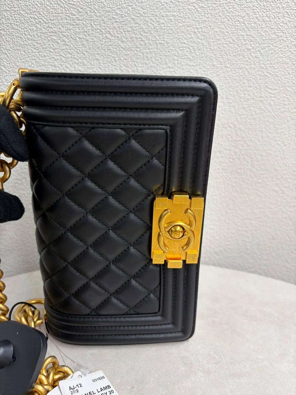 CHANEL LAMB SKIN LE BOY 20 view 13